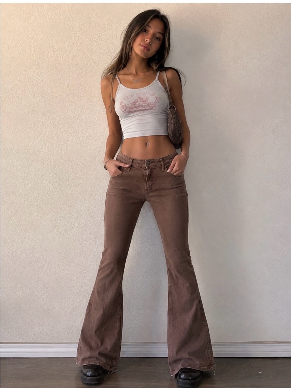 Hollister High Rise Vintage Flare pants size 7S